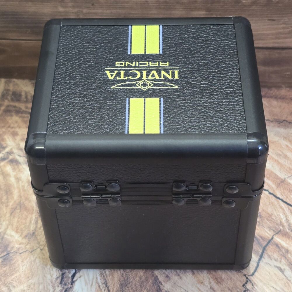 Invicta Racing 1-Slot Black Aluminum Watch Storage Presentation Box IPM645-BLK - Picture 3 of 4